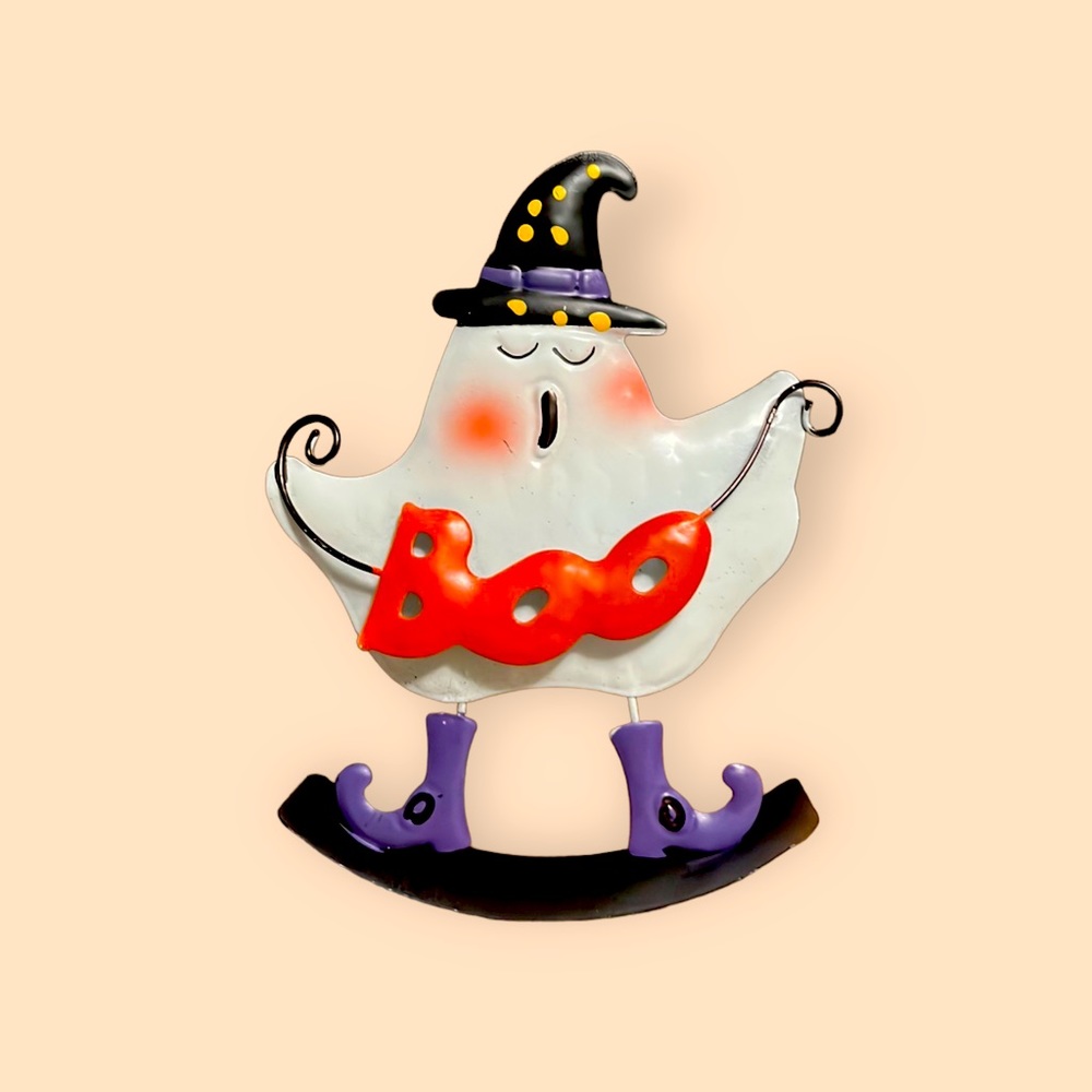 Greenbrier International Halloween Decoration Table Top  NWT Ghost Boo 7"